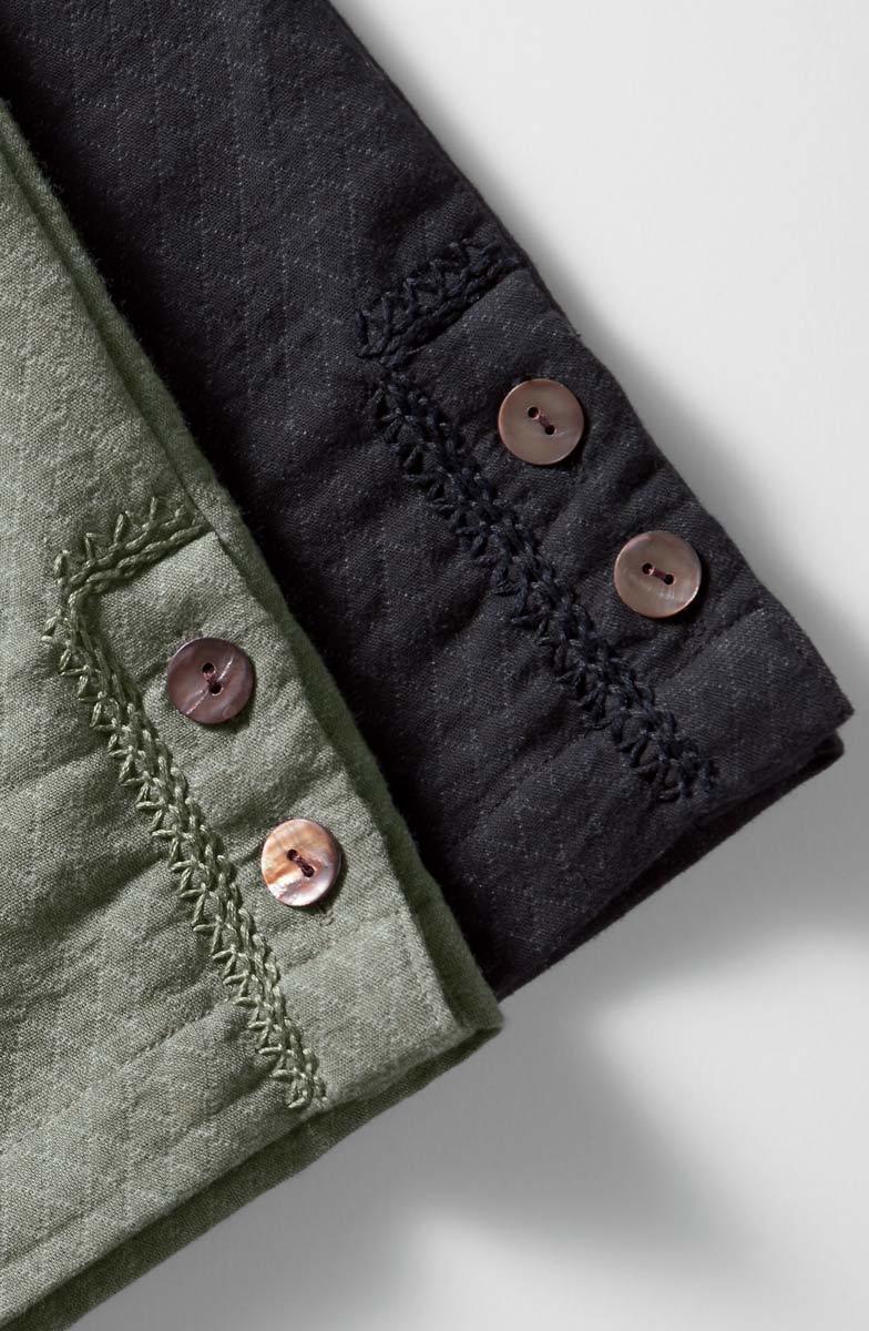 Kesari Matelassé Pull-On Crop Pant - Image 9