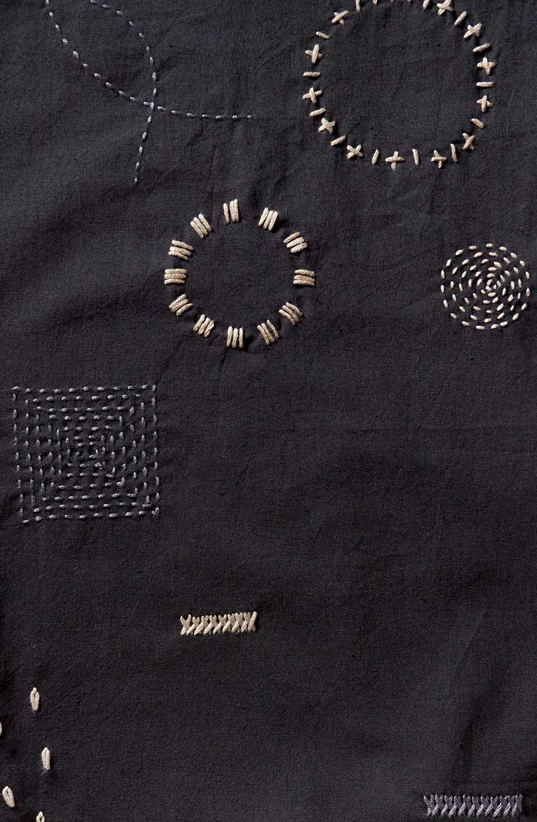 Kesari Organic Cotton Embroidered Crop Pant - Black - Image 2