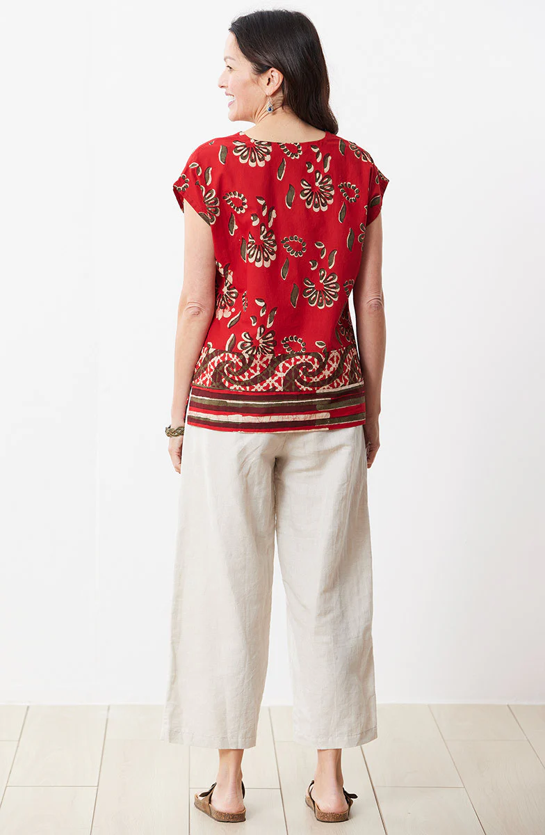 Kesari Pull-On Crop Pant - Flax - Image 6