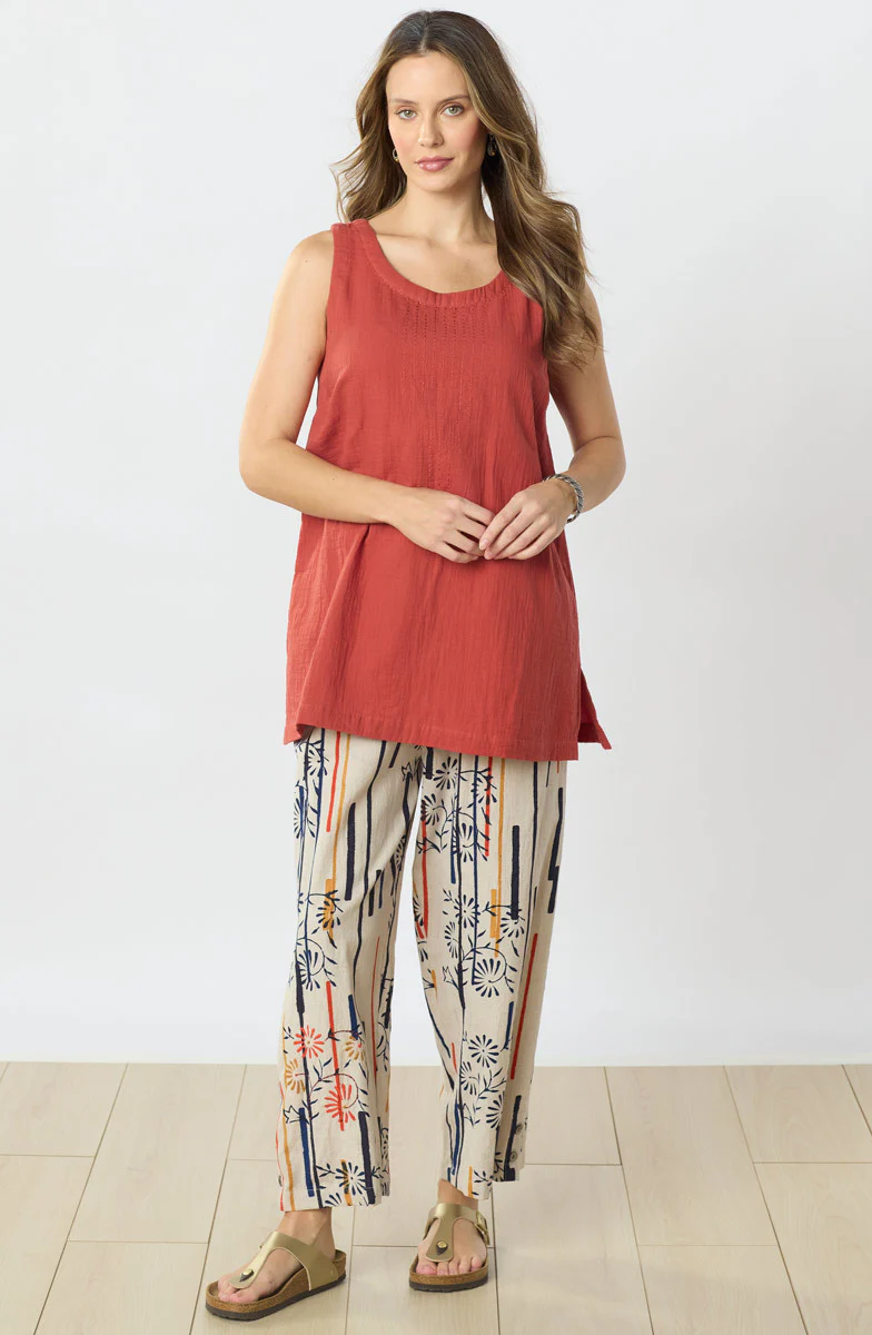 Kesari Pull-On Crop Pant - Natural/Multi - Image 5