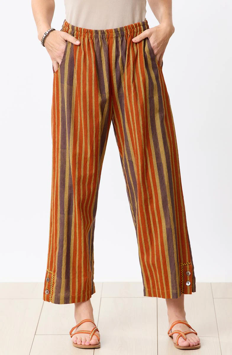 Kesari Pull-On Crop Pant - Mango lassi/Multi - Image 3