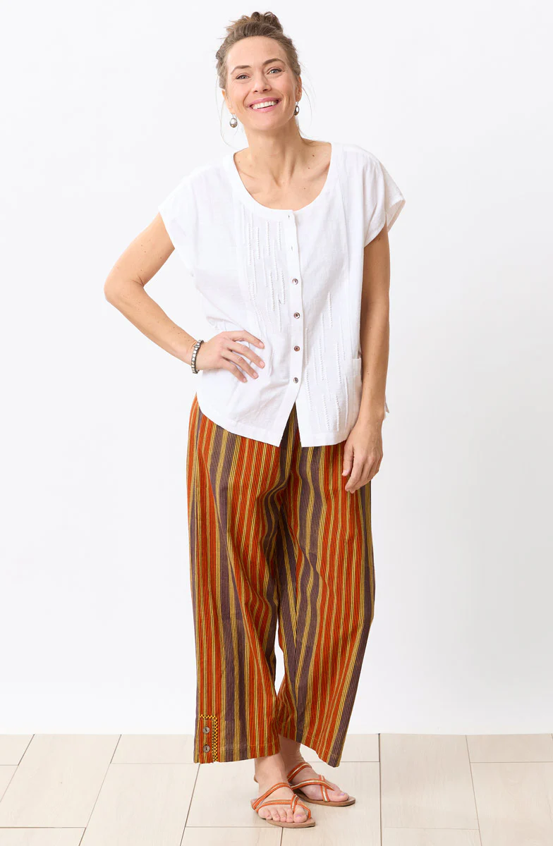 Kesari Pull-On Crop Pant - Mango lassi/Multi - Image 4
