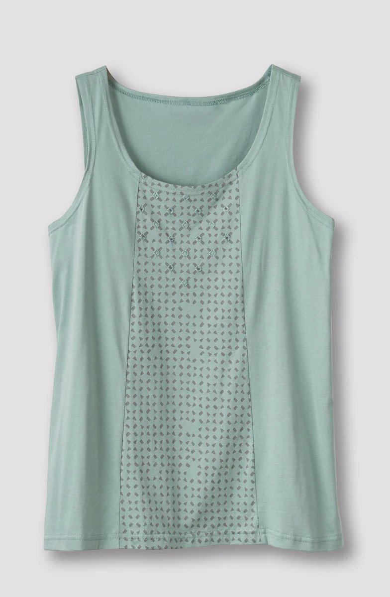 Kripa Cotton Jersey A-line Tank - Image 2