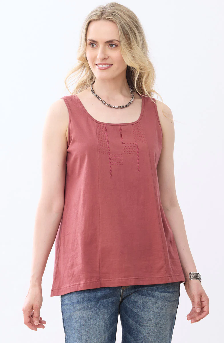 Kripa Cotton Jersey A-line Tank - Image 6