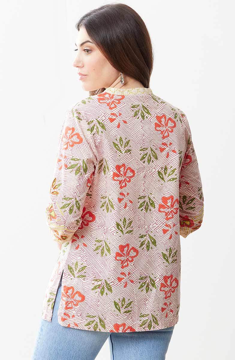 Kushali Organic Tunic - Strawberry/Multi - Image 5