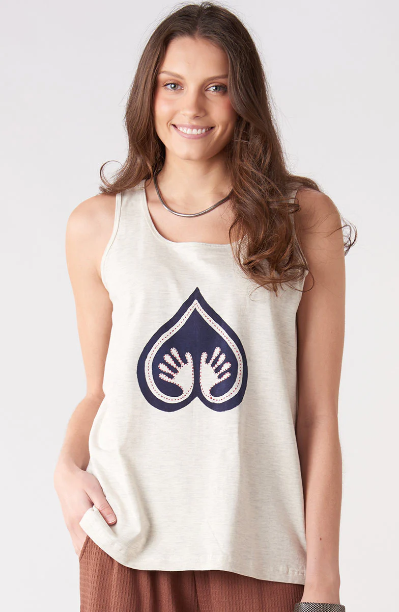 Leela Logo Cotton Jersey Tank - Image 4