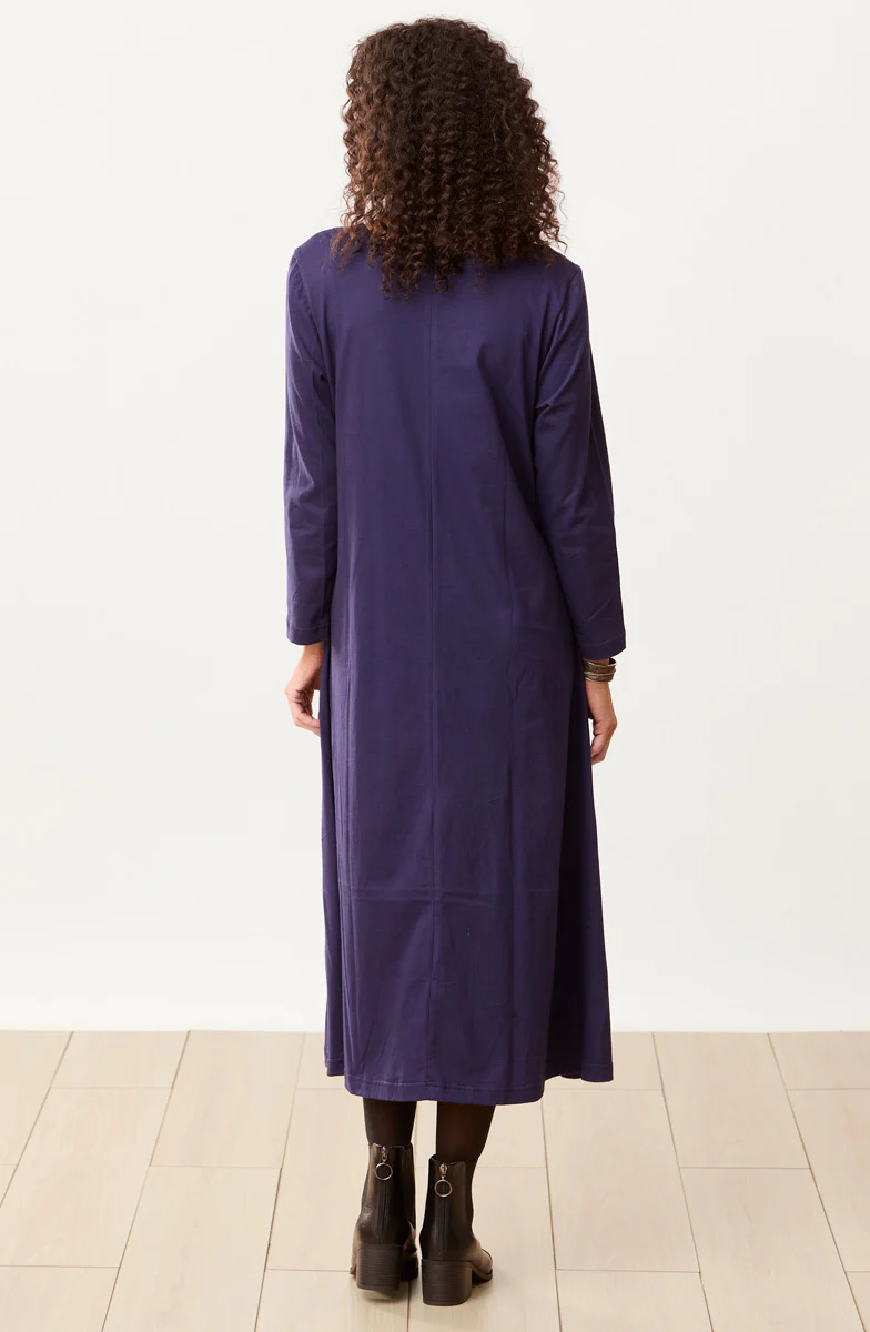 Supriya Jersey A-line Long-Sleeve Midi Dress - Image 14