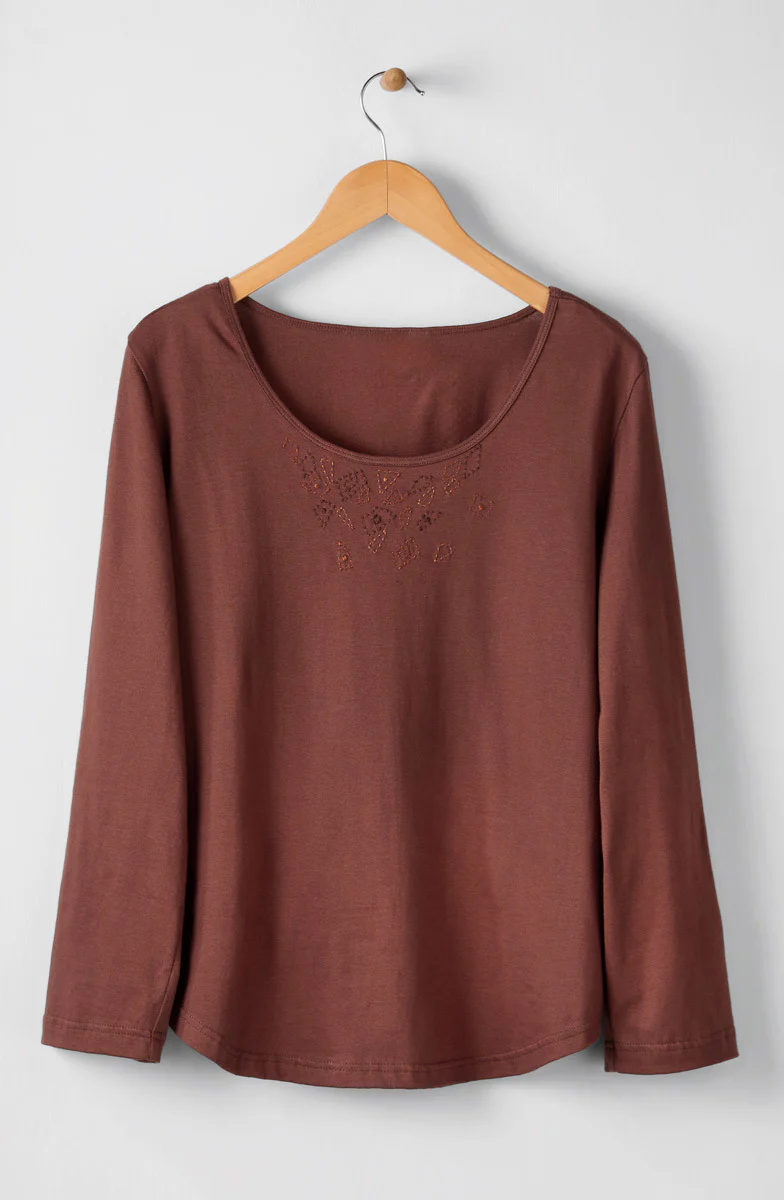Maira Long-Sleeve Cotton Jersey Tee - Image 10