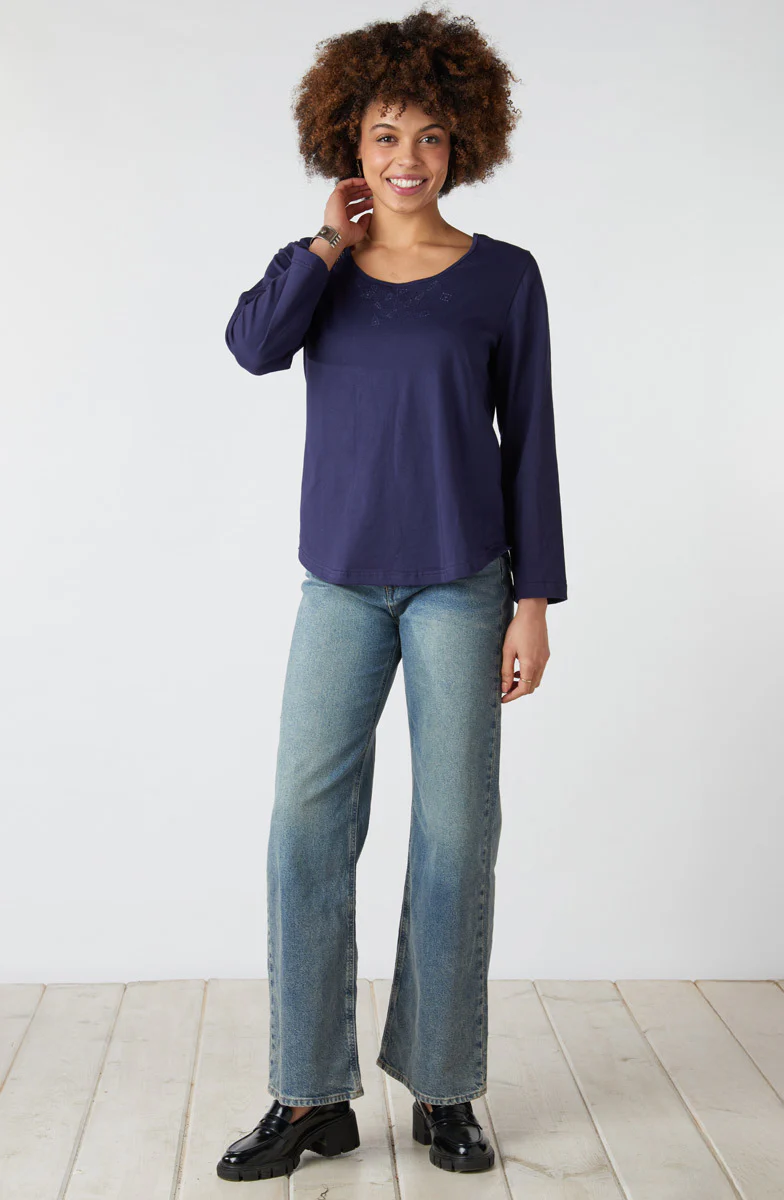 Maira Long-Sleeve Cotton Jersey Tee - Image 21