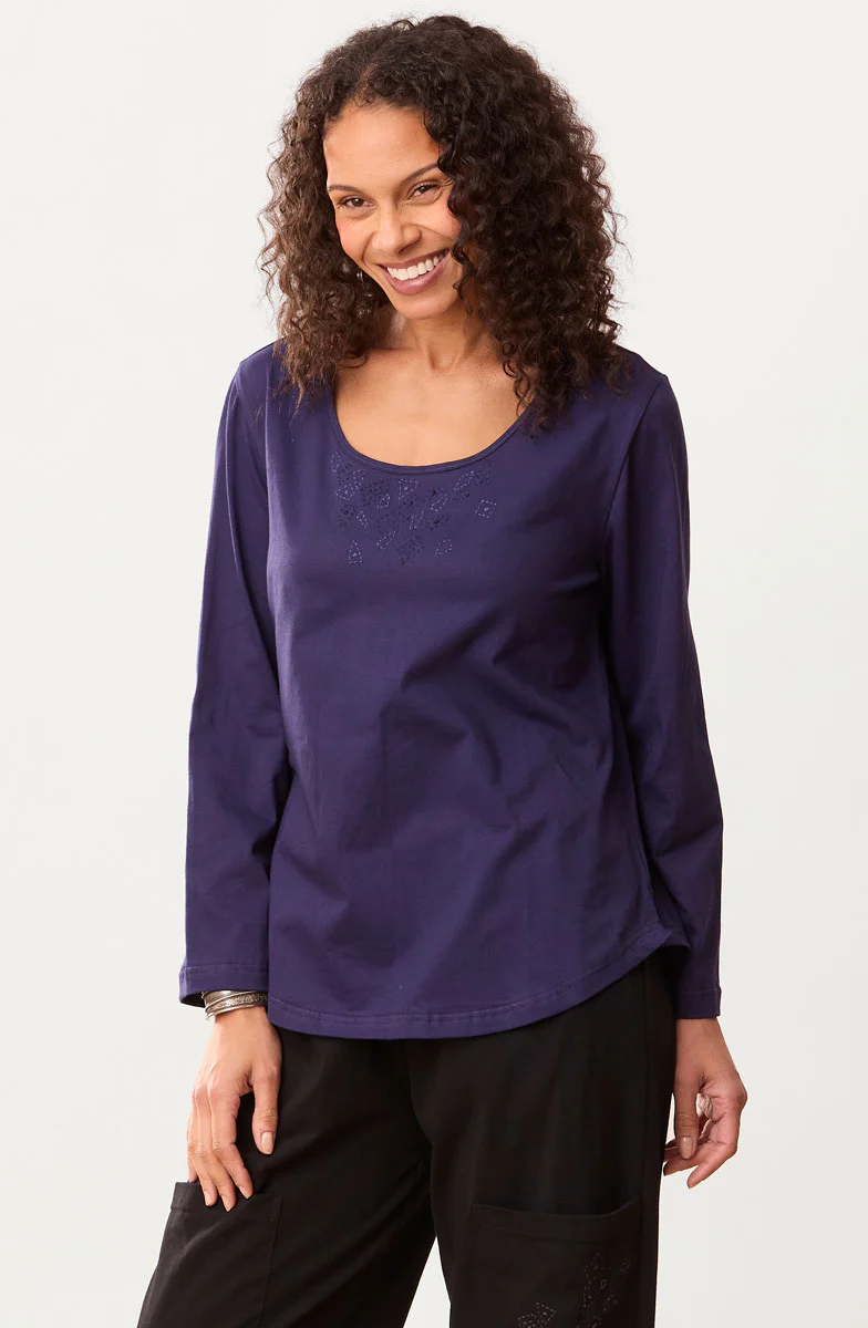 Maira Long-Sleeve Cotton Jersey Tee - Image 23