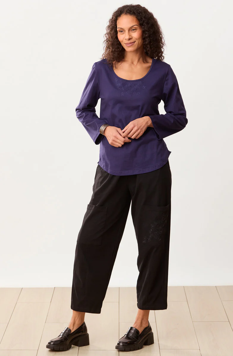 Maira Long-Sleeve Cotton Jersey Tee - Image 24