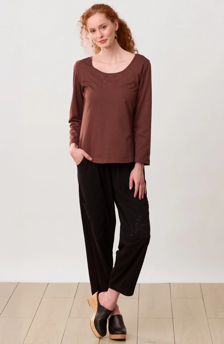 Maira Long-Sleeve Cotton Jersey Tee - Image 5
