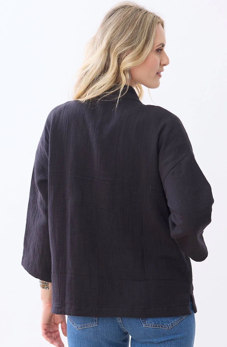 Malvi Upcycled Jacket - Black/Chindi - Image 5