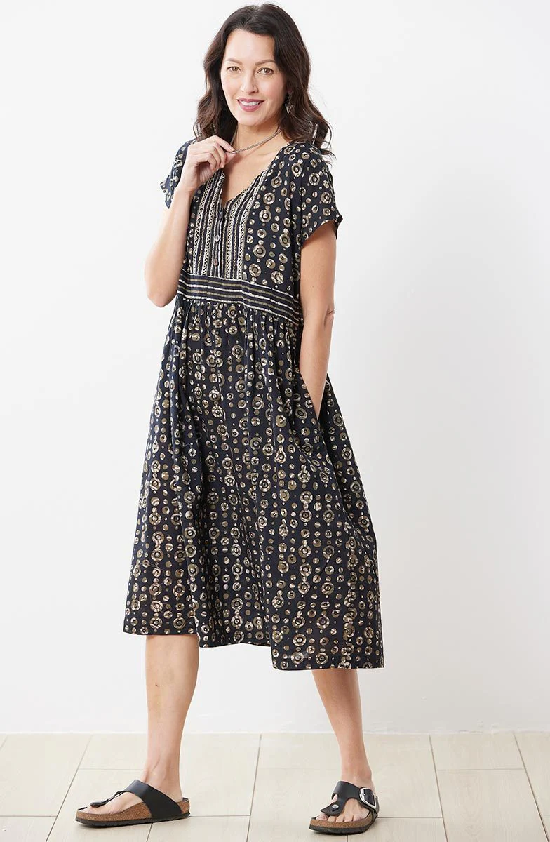 Manali Dress - Black/Natural - Image 4