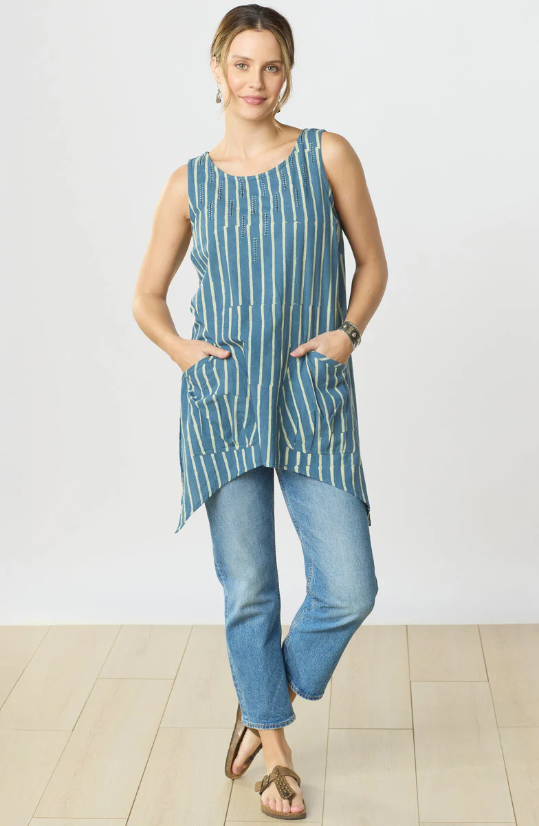 Manori Swing Tunic Tank - Deep sea - Image 6