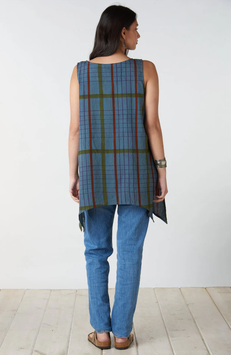 Manori Swing Tunic Tank - Blue/Multi - Image 4
