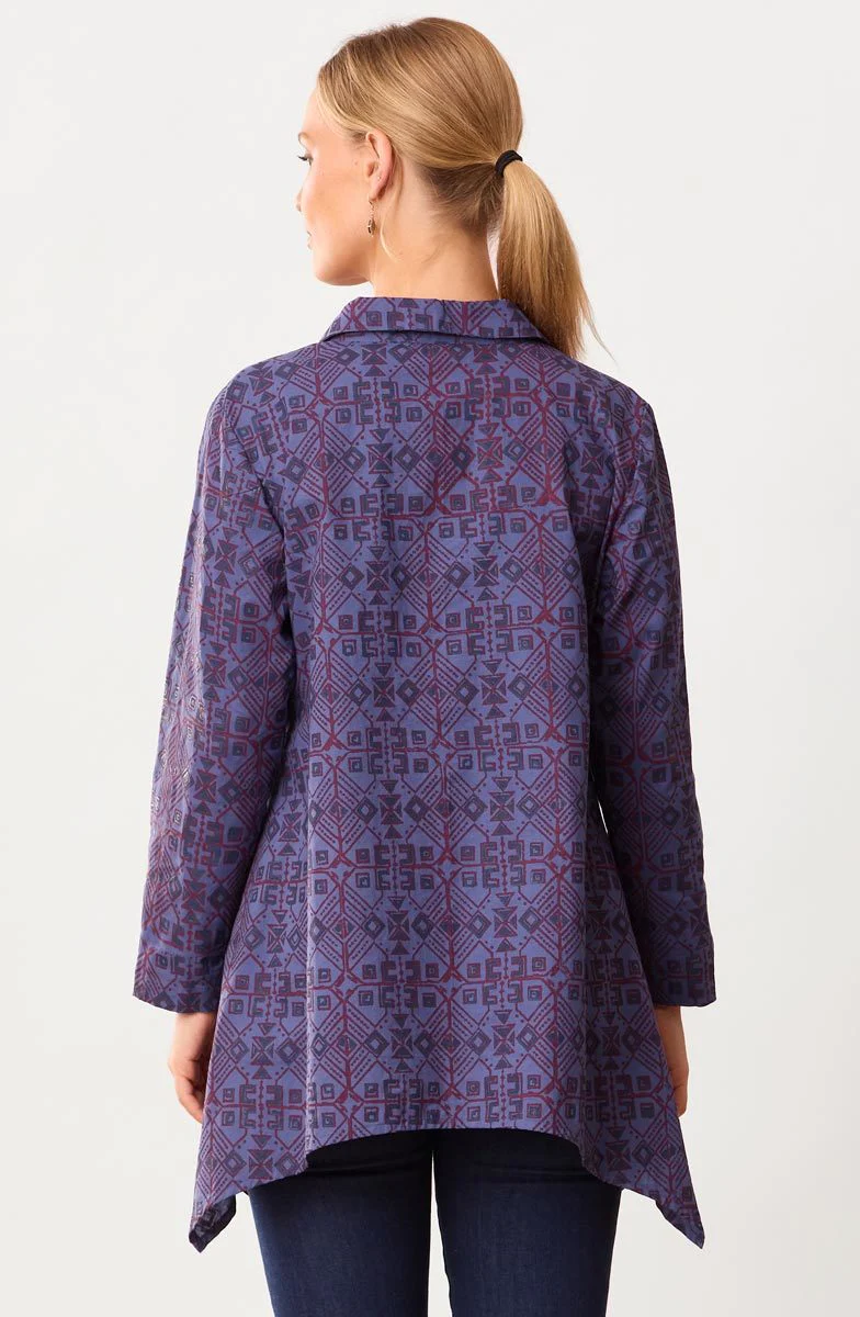 Naaziya Organic Handkerchief Hem Tunic - Celestial/Multi - Image 4