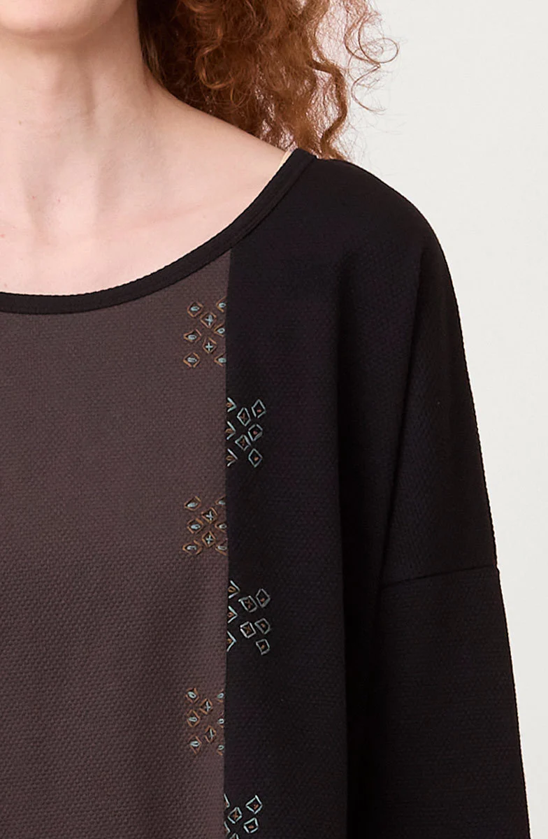 Nasima Oversized Boxy Tee - Black - Image 3