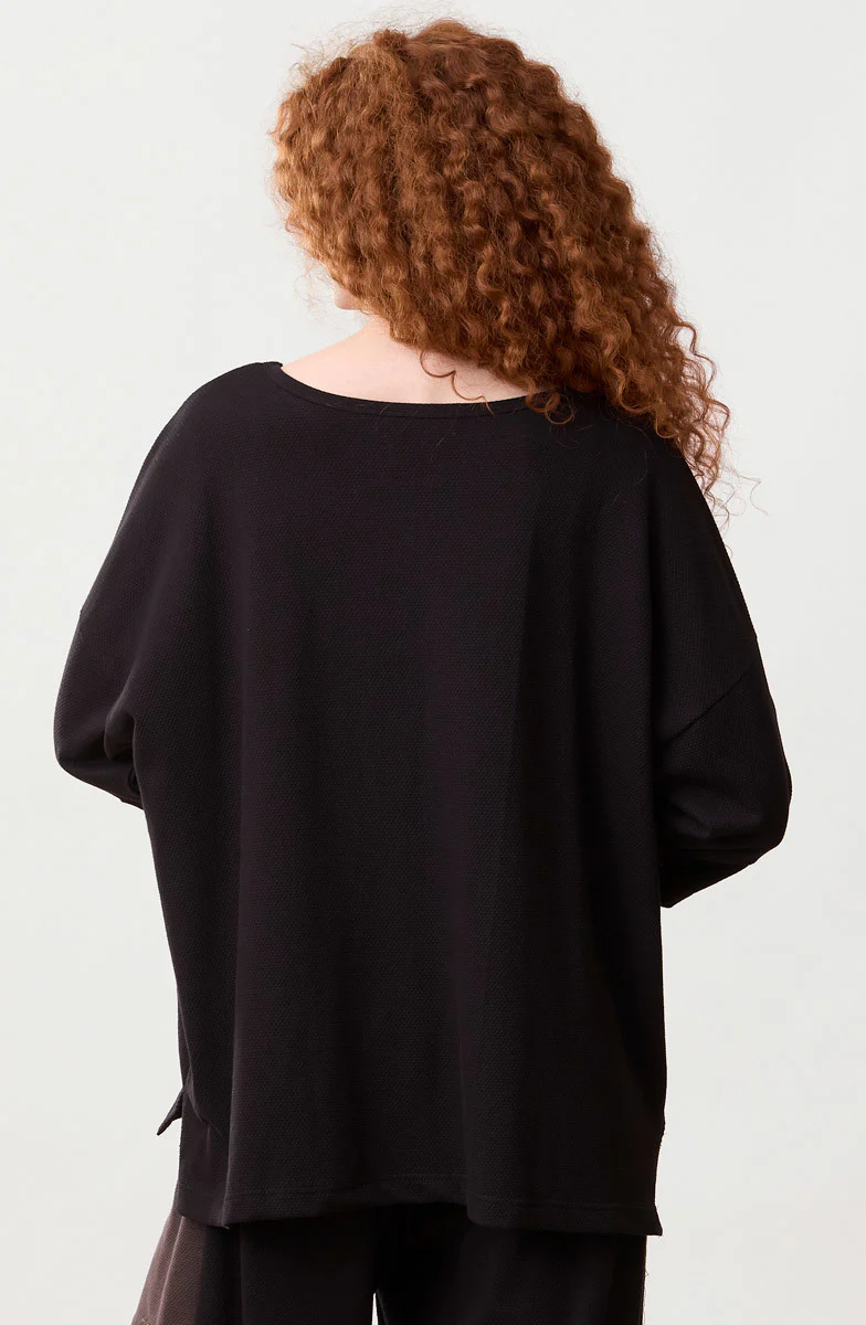 Nasima Oversized Boxy Tee - Black - Image 5