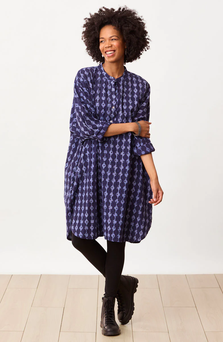 Nikesha Oversized Kaftan Tunic/Dress - Tranquil blue - Image 2