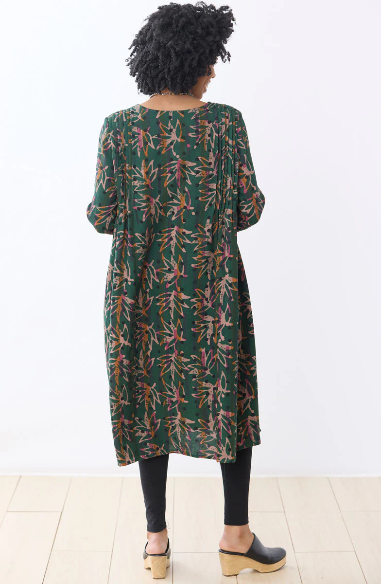 Premila Pull-Over Scoop-Neck Midi Dress - Forest/Multi - Image 5