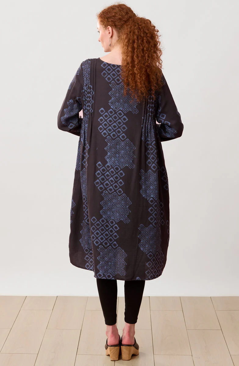 Premila Pull-Over Scoop-Neck Midi Dress - Fossil/Periwinkle - Image 6