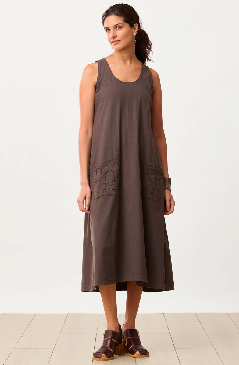 Priya Jersey A-line Midi Tank Dress - Image 3