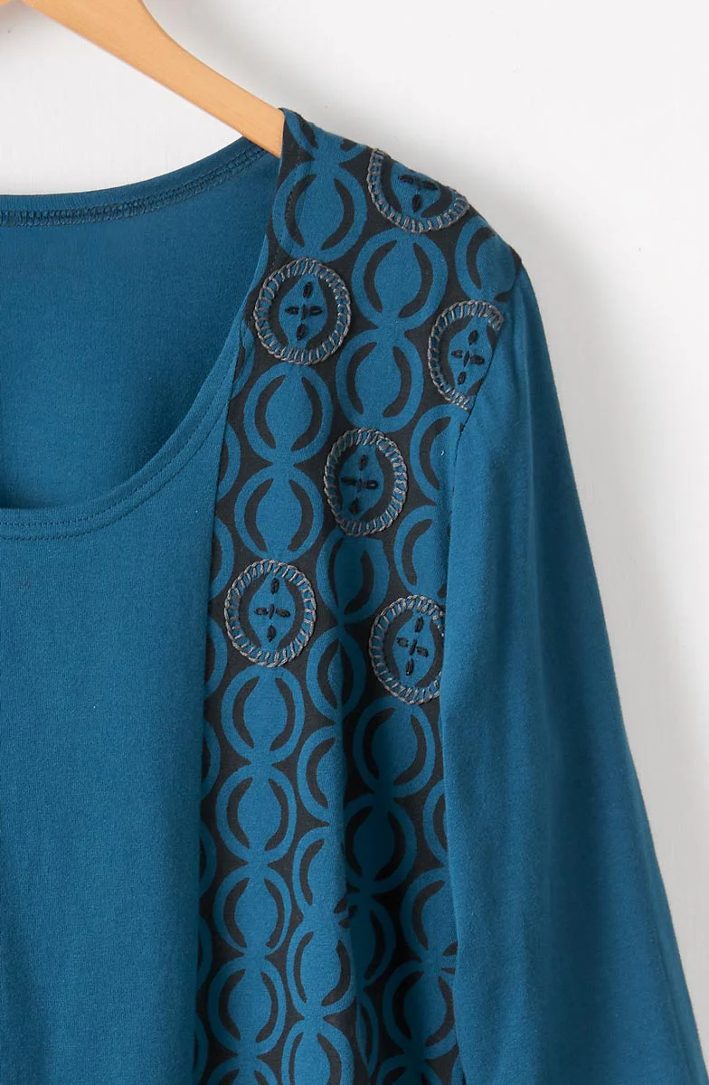 Punita U-Neck 3/4-Sleeve Tee - Image 9