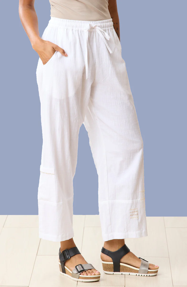 Rajkot Slub Cotton Straight Leg Pant - Image 2