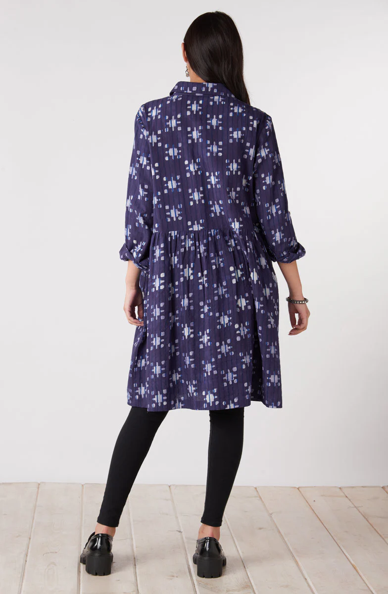 Rajni Drop Waist Shirtdress - Starlight - Image 5