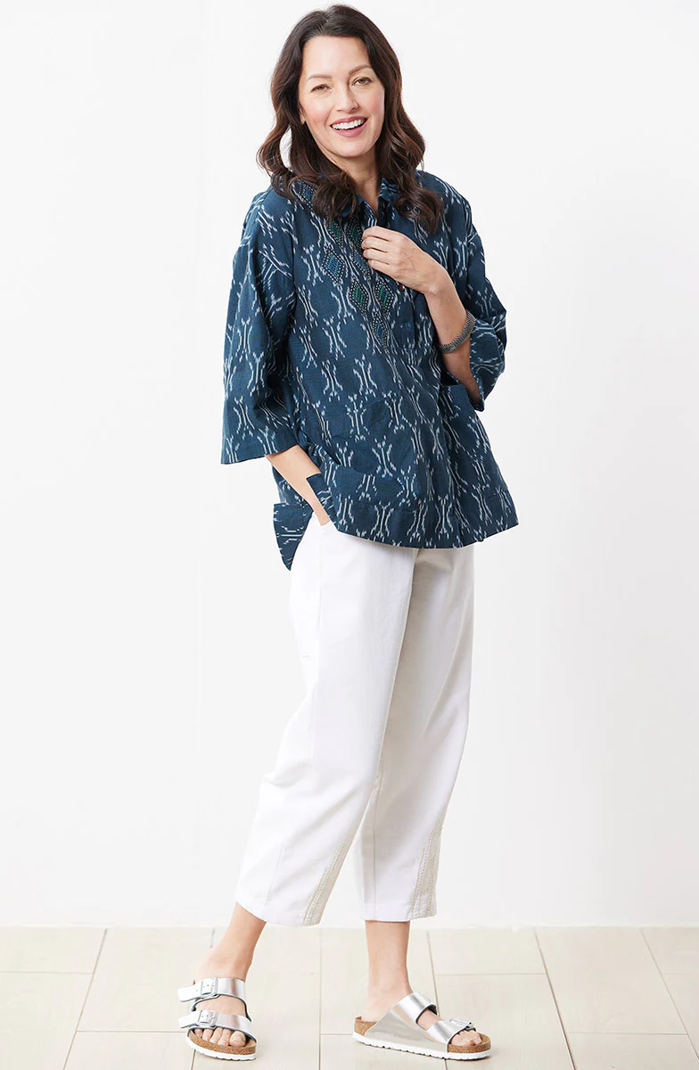 Recycled Yarn Kalpa Barrel-Leg Pant - Image 12
