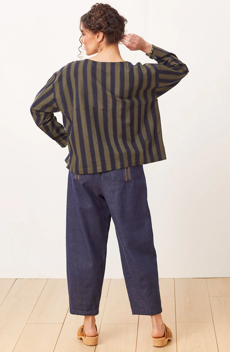 Recycled Yarn Kalpa Barrel-Leg Pant - Image 6