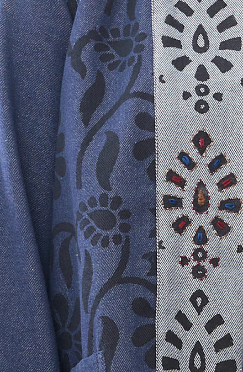 Recycled Yarn Manauli Swing Jacket - Dark denim - Image 3