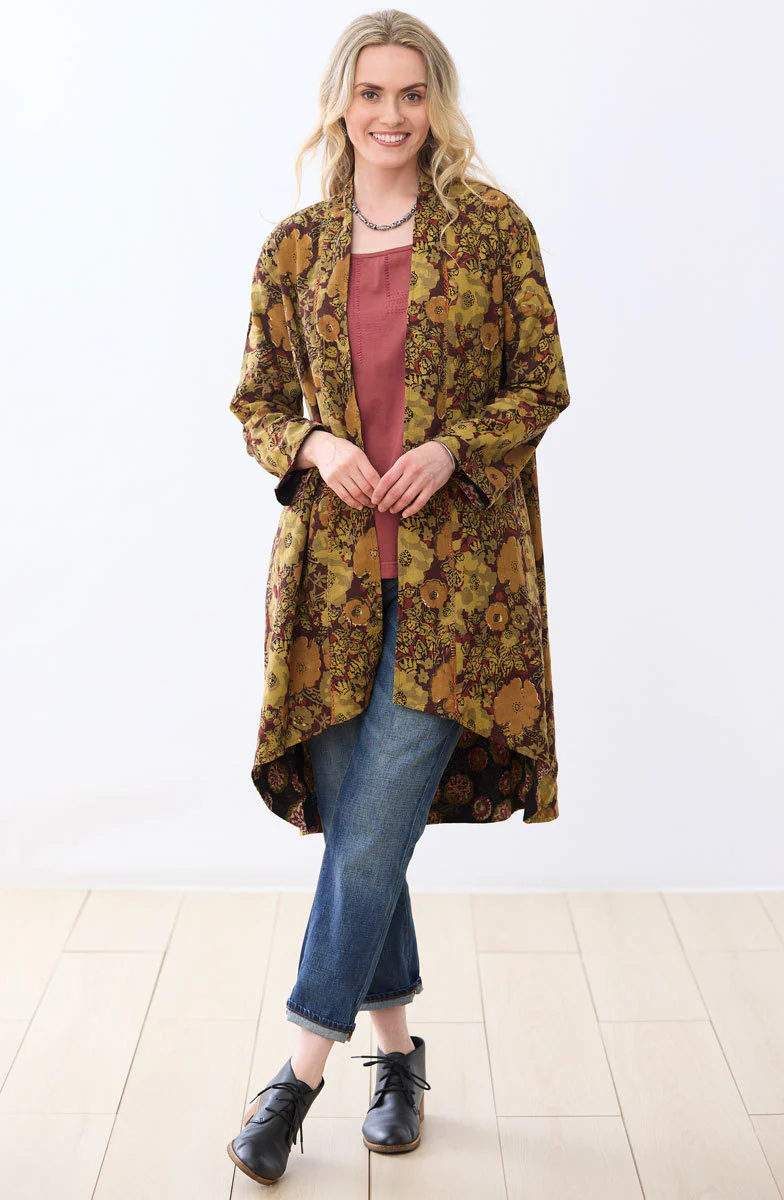 Shillong Reversible Swing Jacket - Port/Black/Multi - Image 5