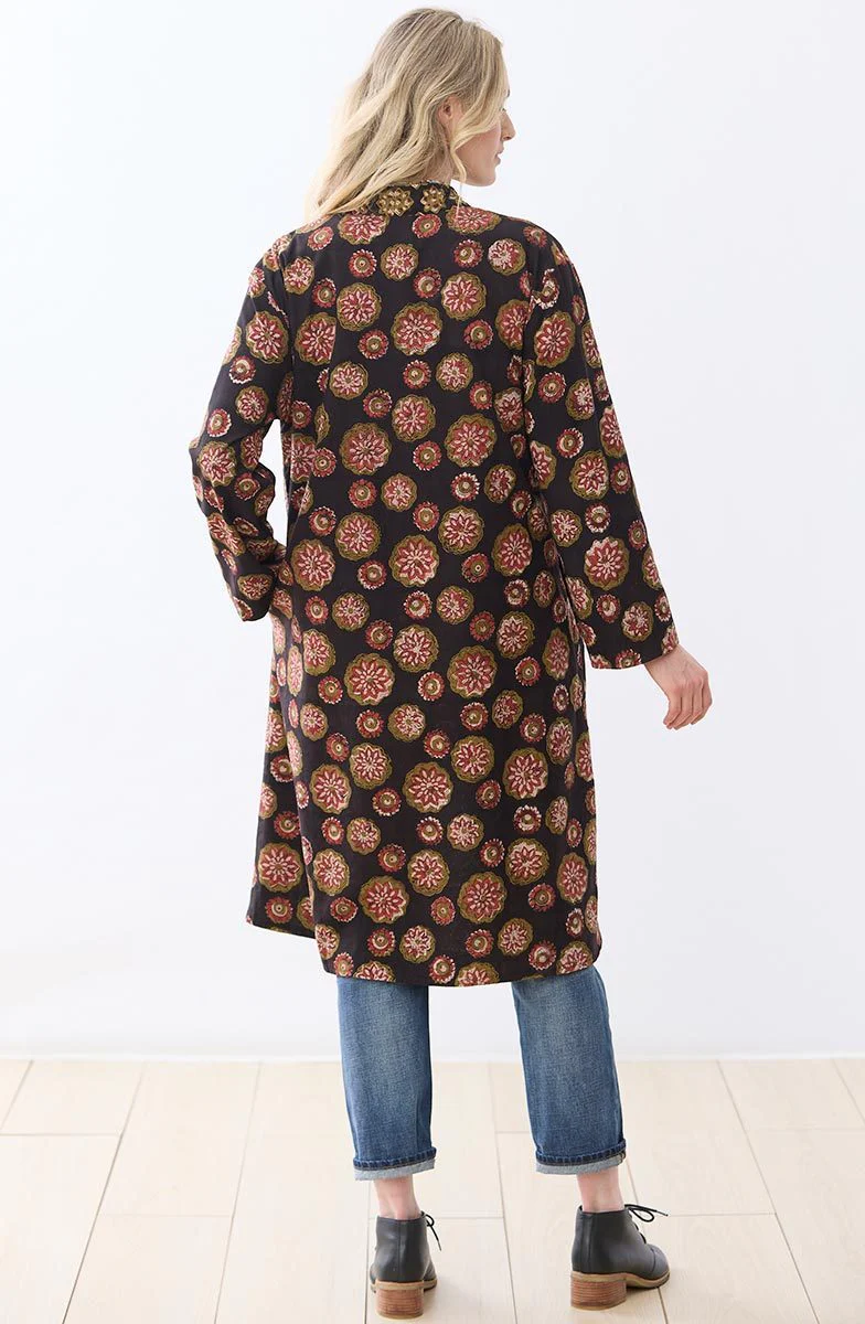 Shillong Reversible Swing Jacket - Port/Black/Multi - Image 6