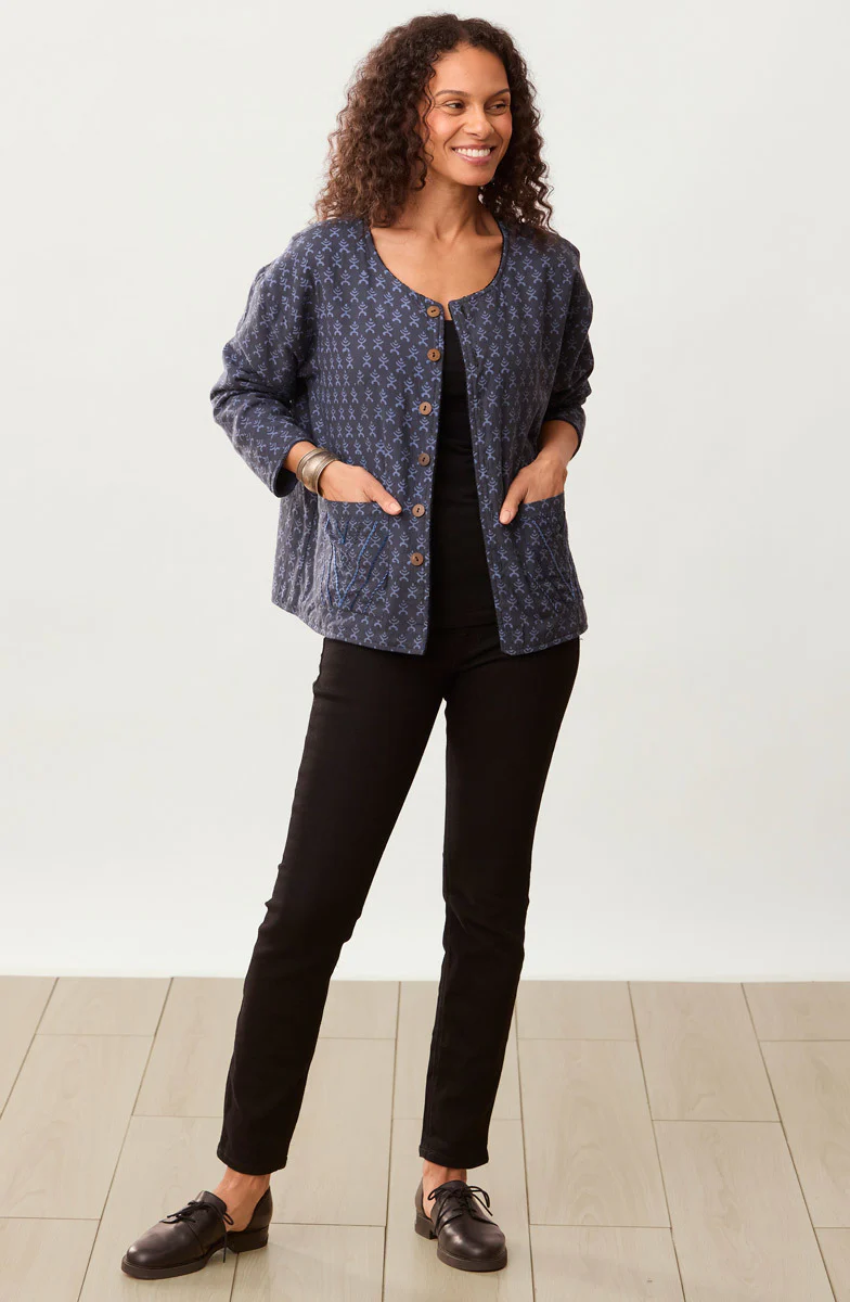 Taloja Reversible Boxy Jacket - Blue - Image 7