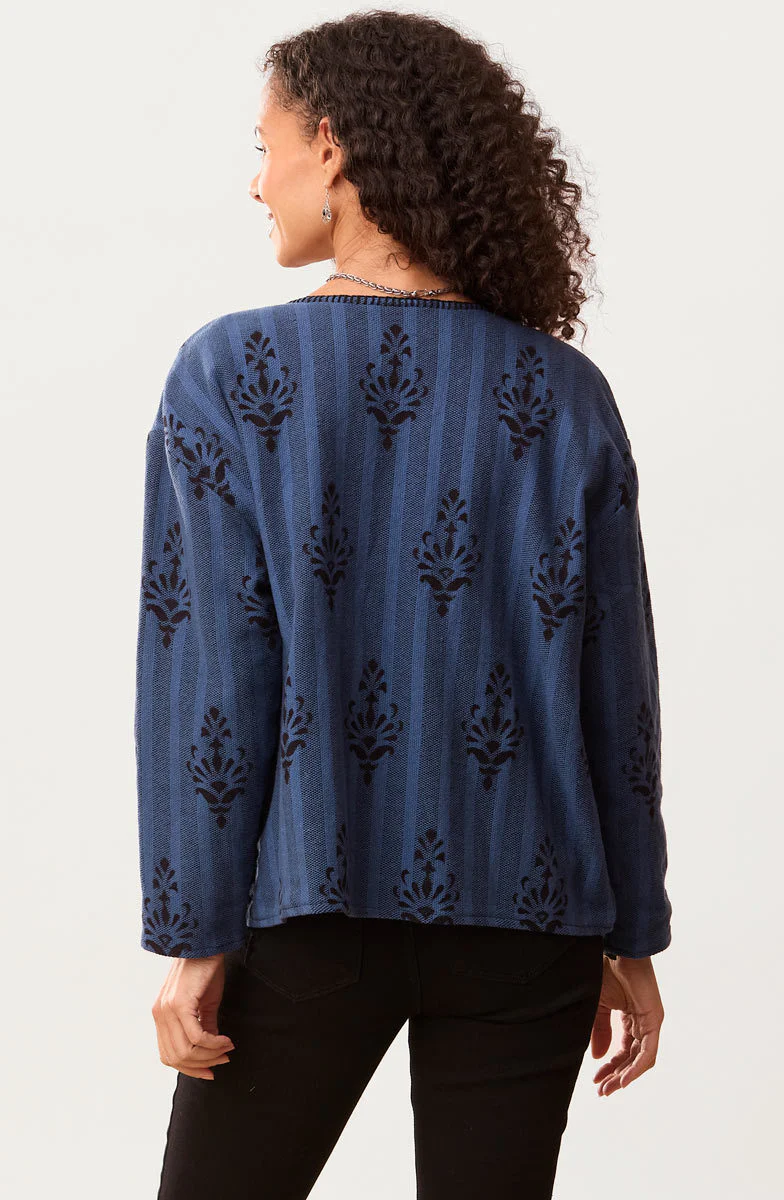 Taloja Reversible Boxy Jacket - Blue - Image 8