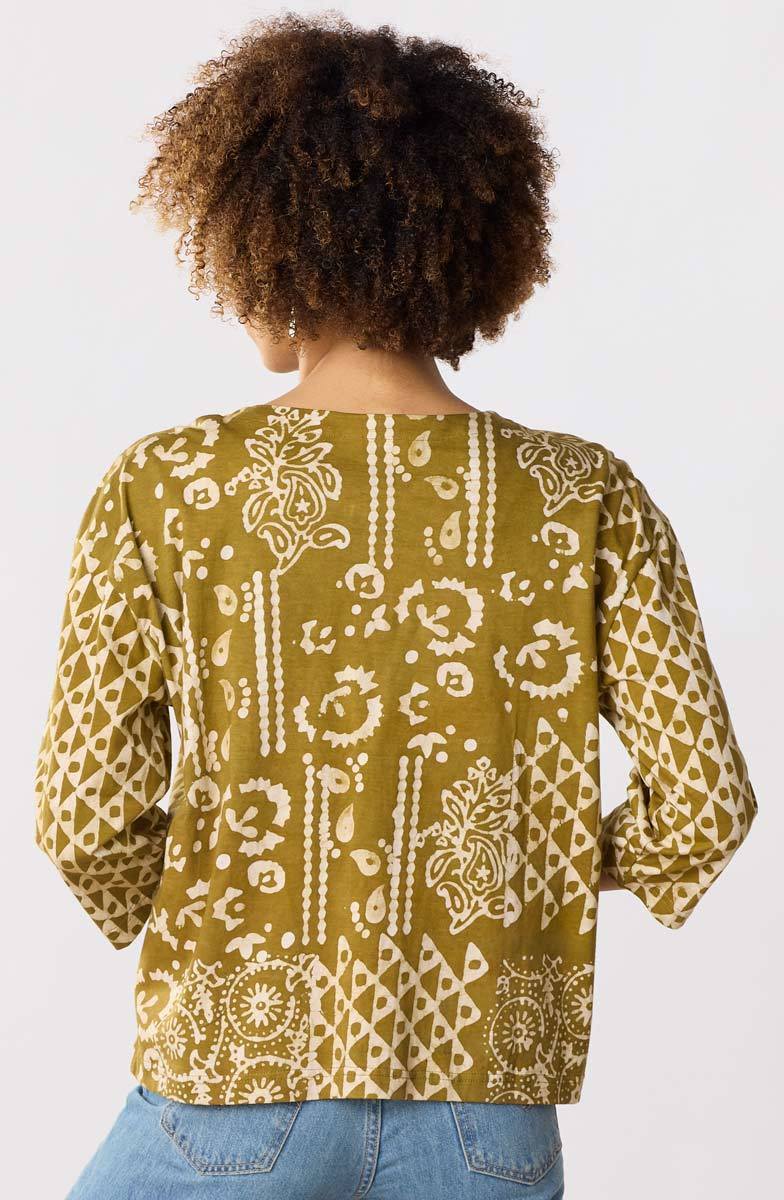 Ruma Cotton Jersey Cardigan - Algae green - Image 3