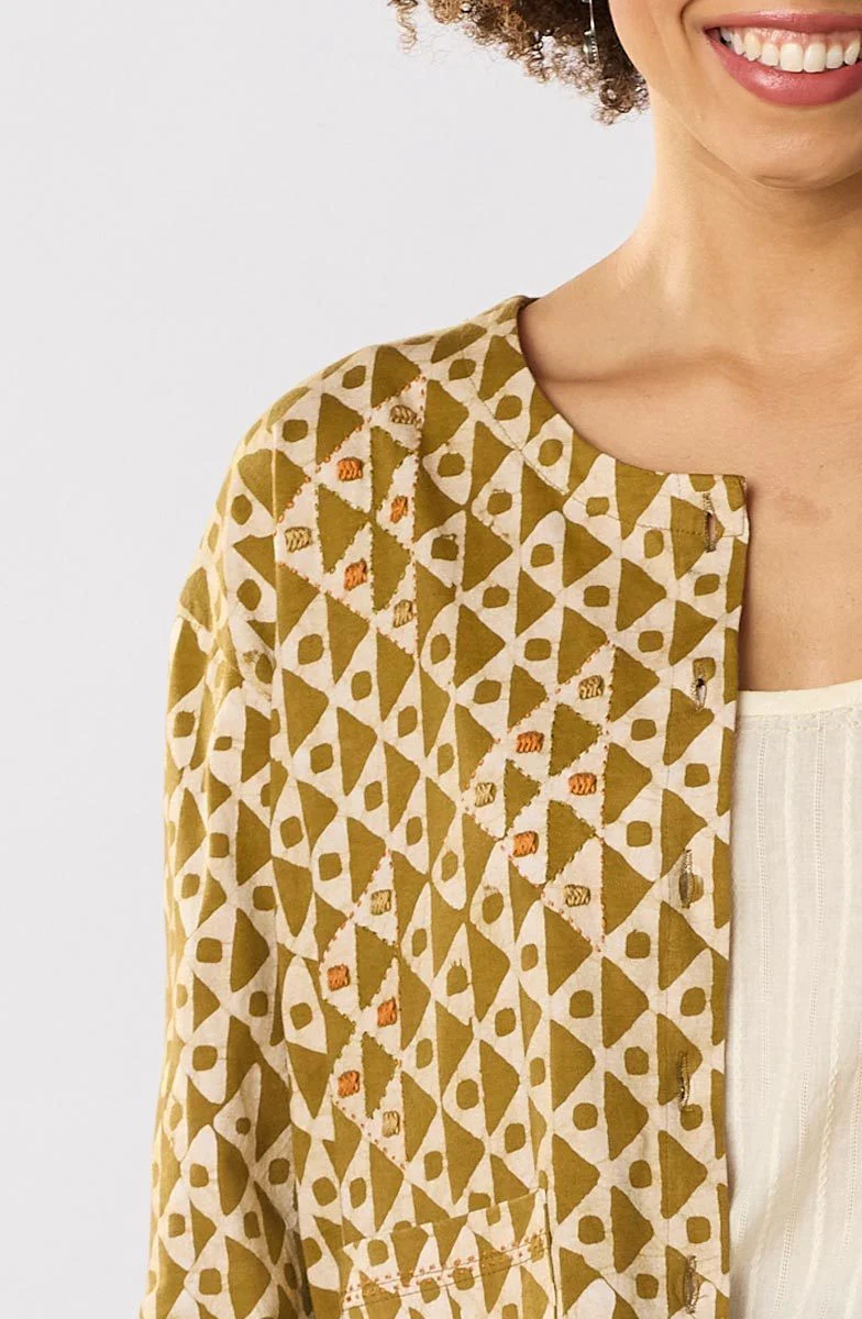 Ruma Cotton Jersey Cardigan - Algae green - Image 4