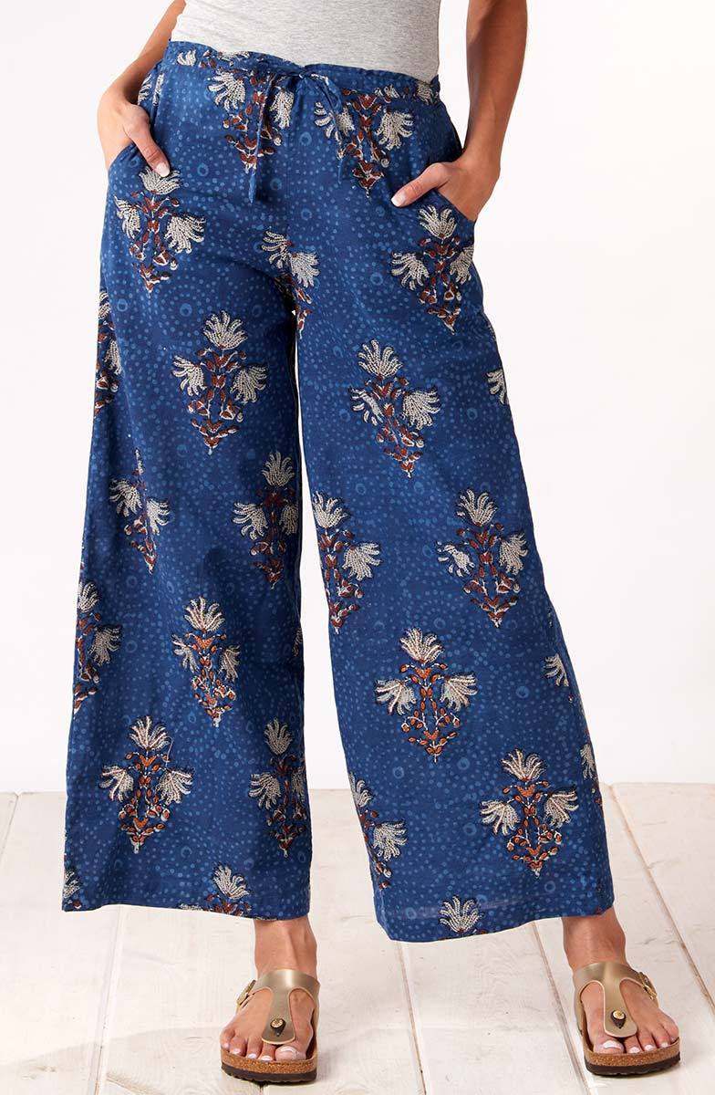 Sangli Wide-Leg Pant - Indigo - Image 3
