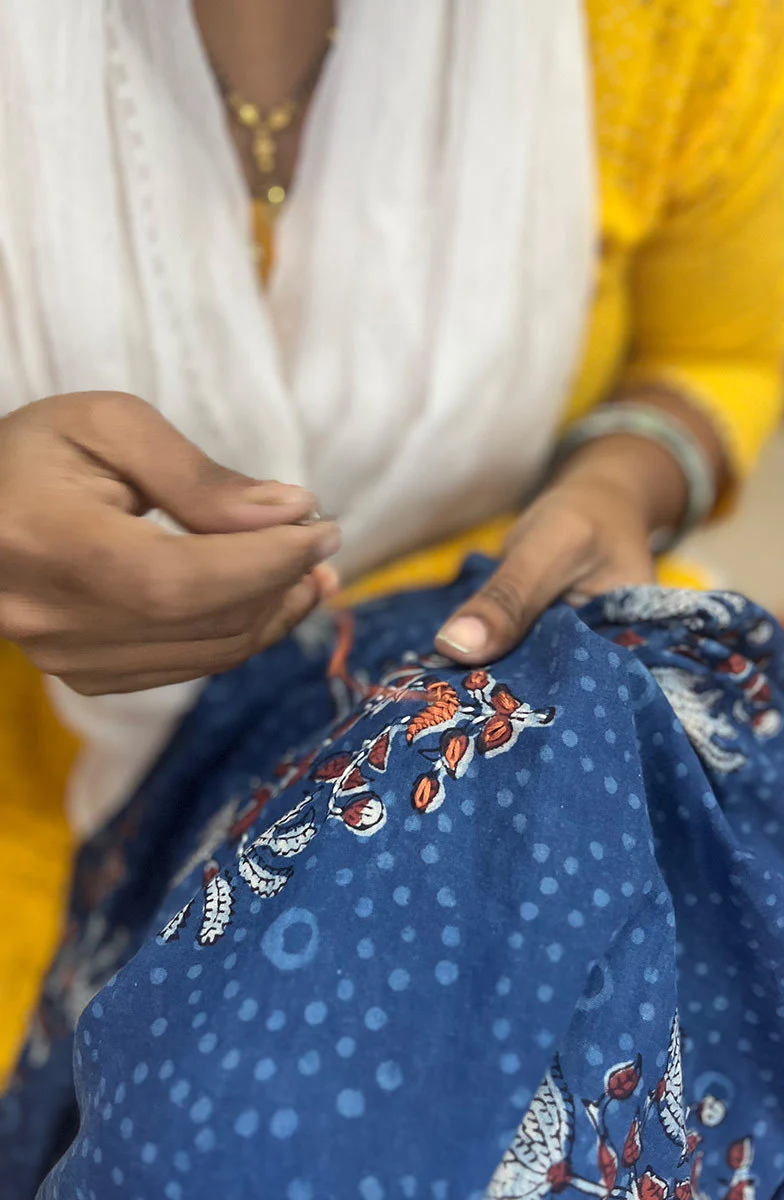 Sangli Wide-Leg Pant - Indigo - Image 6