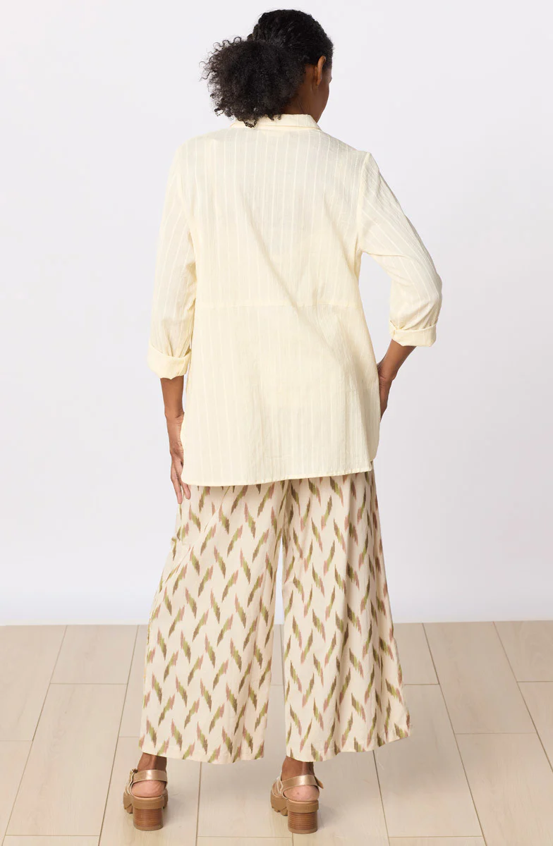 Sangli Ikat Wide-Leg Pant - Natural/Multi - Image 4