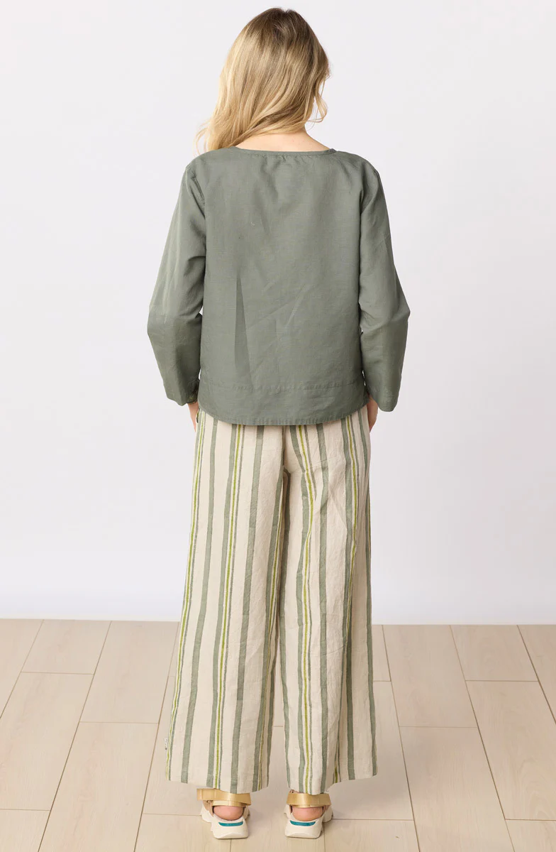 Sangli Wide-Leg Pant - Natural/Herb - Image 5