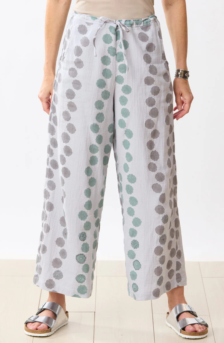 Sangli Double Gauze Wide-Leg Pant - Storm/Multi - Image 3