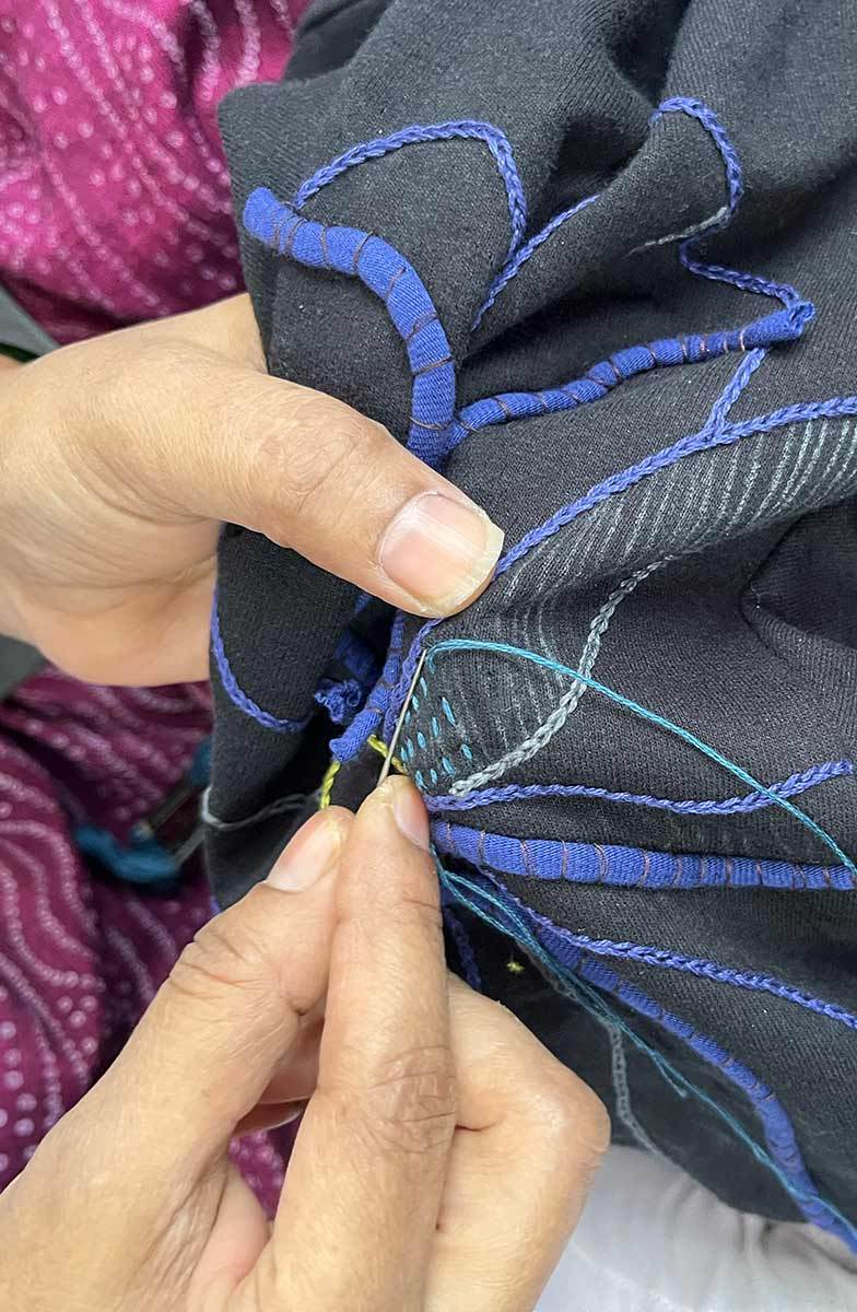 Sanjana Organic Cotton French Terry Dress - Black - Image 7