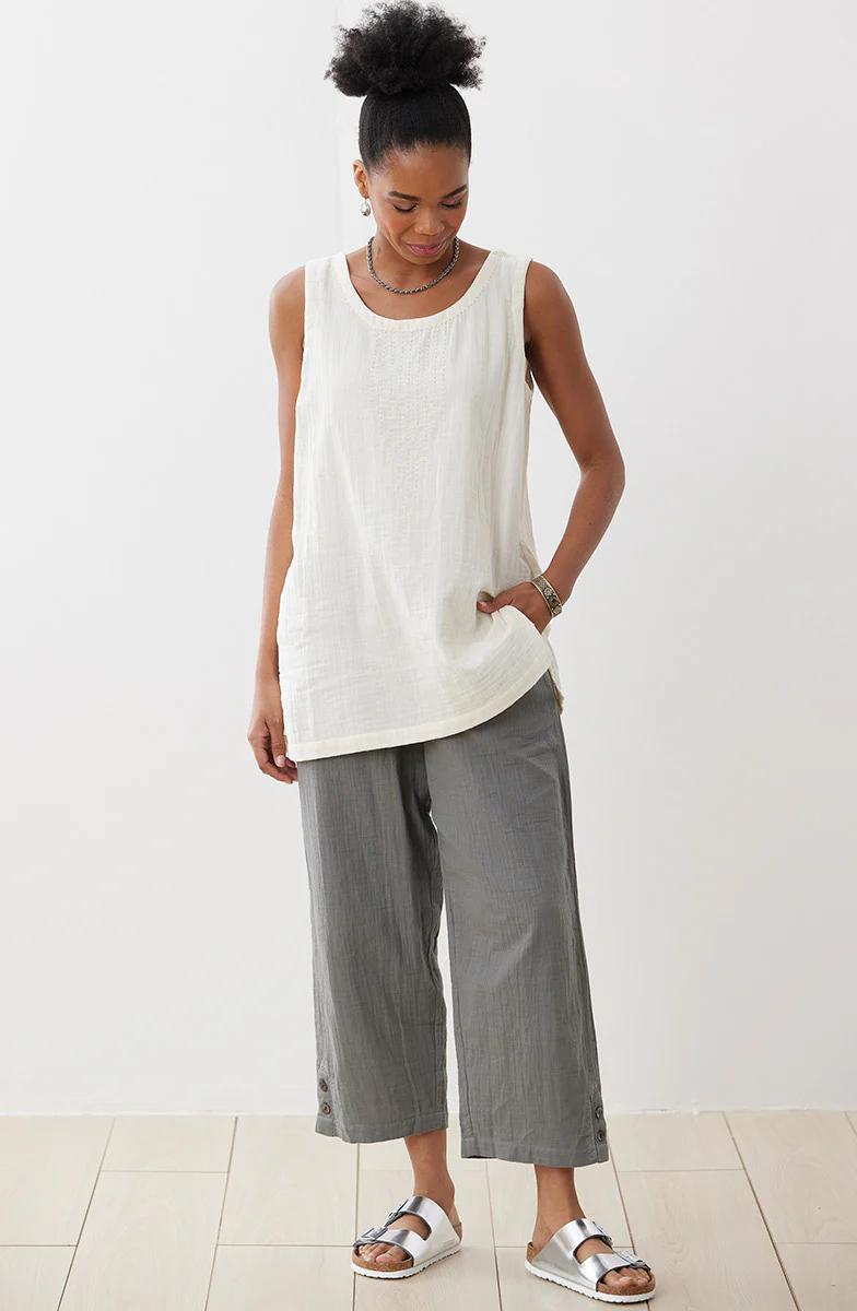 Sanju Double Gauze Long Tank - Image 11