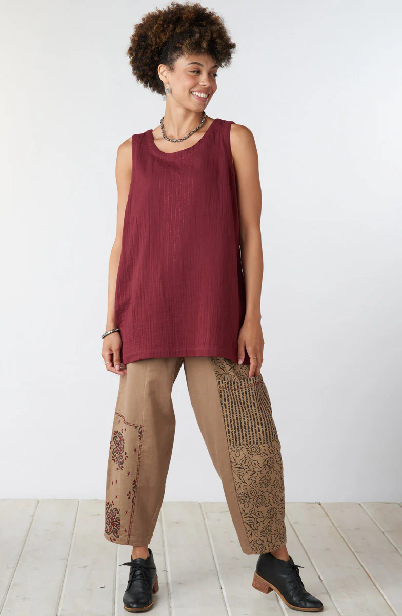 Sanju Double Gauze Long Tank - Image 22