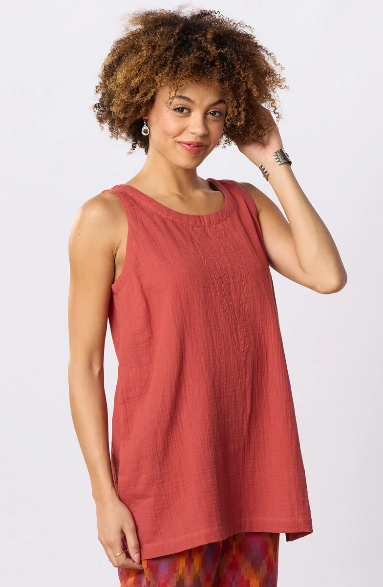 Sanju Double Gauze Long Tank - Image 25