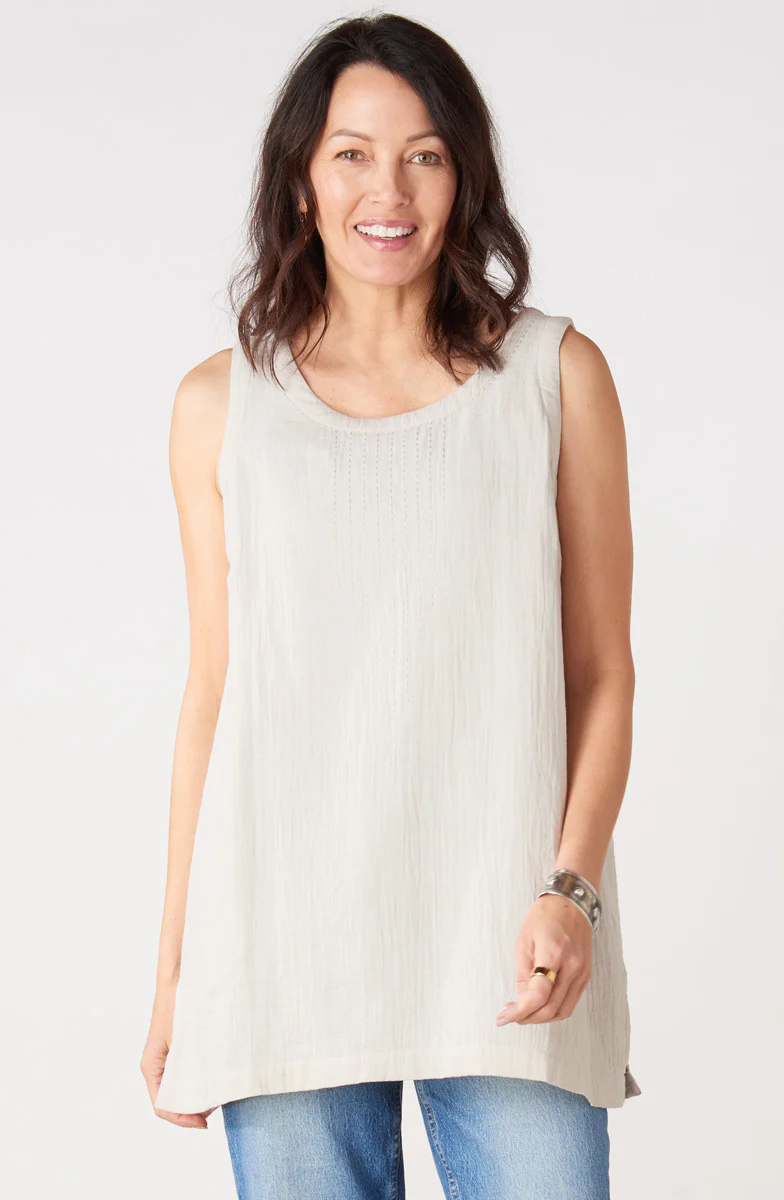 Sanju Double Gauze Long Tank - Image 31