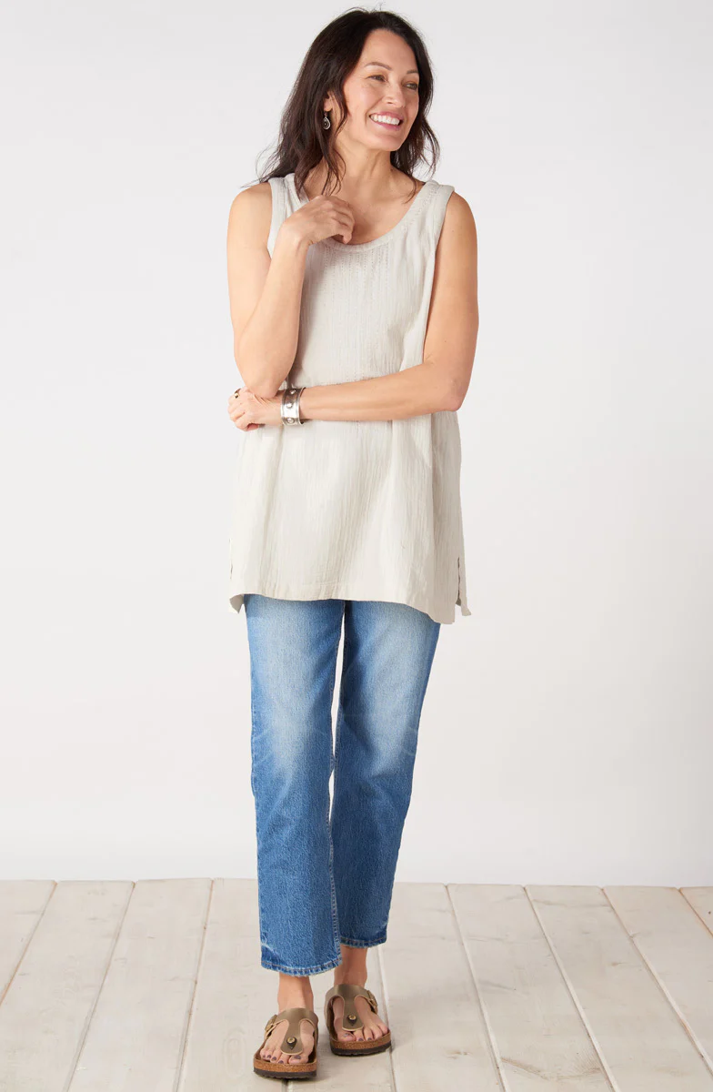 Sanju Double Gauze Long Tank - Image 33